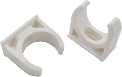 (12 Pack) U-Shaped PVC Water Pipe Clamps Fit for 32mm OD, Compatible with 1" ID PVC Pipe