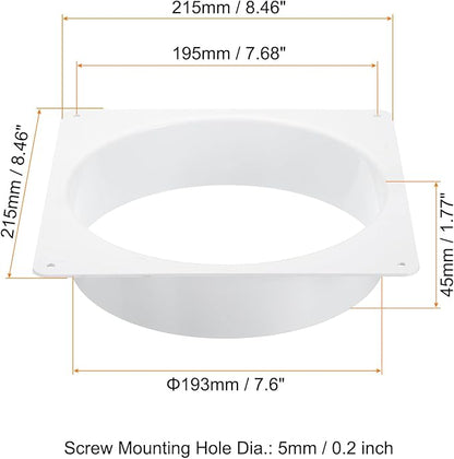 8" Duct Connector Flange w/ Screws